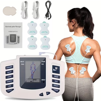 3-in-1 / Unit & Massager Device with Portable Muscle Stimulator Suitable for Back, Full Body, USB/Battery-Powered, Multi-Intensi