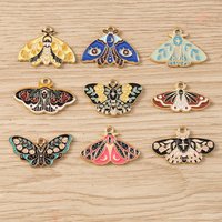 10pcs Cartoon Colorful Enamel Butterfly Charms Pendants for Jewelry Making Drop Earrings Necklaces Bracelets DIY Crafts Supplies