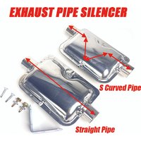 24mm Muffler Silencer Straight Pipe/S Curved Pipe Car Air Diesel Parking Heater Exhaust Pipe Stainless Iron For Diesel Heater