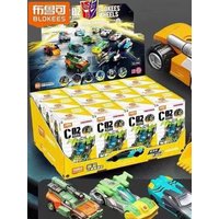 New Blokees Wheels 1:64 Transformers C02 Blind Box Assembled Car Model Action Figures Optimus Prime Megatron Collectible Gift