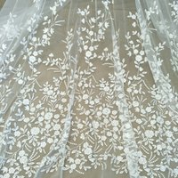 New arrival ivory beading lace fabric for wedding dress higher quality bridal dress