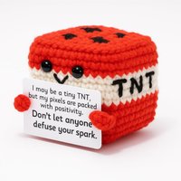 1 Pc Creative Pixel Decorative Piece - Handmade Woven Finished Decorative Item - Gift for Others
