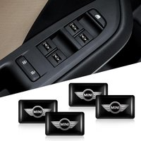 5/10pc 3D Epoxy Car interior Logo Sticker Badge Decor Auto Accessories For MINI Cooper JCW WORKS R55 R56 F55 F56 R57 R58 R59 R60