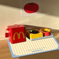 Universal Pet Dining Mat for Cats And Dogs PVC Waterproof Oil Resistant Leak Proof Slip Resistant Splash Proof Floor Mat