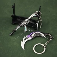 Valorant Agents Reaver 2.0 Karambit Knife Metal Vandal Game Peripheral Model Accessories Keychains Gifts Toys Boys