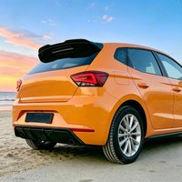 Gloss Black Maxton Style Rear Roof Spoiler Caps For Seat Ibiza MK5 F6 Hatchback 1.4 1.5 2017-2025 Tuning Spoiler Wing Body Kits