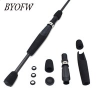 BYOFW Lightweight Spinning Fishing Rod Handle Black EVA Foam Pole Building Replacement Repair Part With Reel Seat Grip Tackle