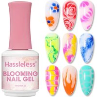 Hassleless 15ml Transparent Blooming Gel — Create Gradient Ink-Style Nail Art | UV/LED Curable & Soak-Off | DIY Nail Art