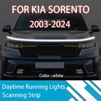 FOR Kia Sorento 2003-2024 New upgrade LED Daytime Running Light Scan Starting Car Hood DRL Guide Decorative Ambient Lamp 12V