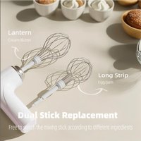 A76G-Portable Electric Hand Mixer With Whisk Beaters, Milk Foam Maker For Home, Handheld Mixer