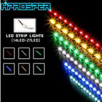 Hprosper DIY Accessories 15cm Mini 0.8mm Pin Compatible Led Light Strip 14/27 Particles For Lego Building Block Models