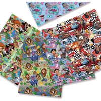 Disney co-branded cartoon fabric140x50cm printed fabric cute cartoon material handmade backpack doll children's DIY fabric51162