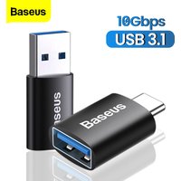 Baseus USB 3.1 Type C OTG adaptateur USB C mâle vers USB A femelle convertisseur pour Macbook Samsung Xiaomi 10Gbps synchronisation de données connecteur OTG