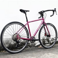 700C Touring Travel Bike,Gravel Road Bike, Road Bicycle Long-distance Chrome-molybdenum Steel Bike Disc Brake