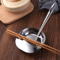 Fruits Plates Stainless Steel Spoon Rack Thickened Non-slip Chopstick Rest Unbreakable Square Spatula Holder Counter
