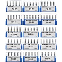 ELIJAH Dental Diamond Burs 10Pcs Stainless Steel Teeth Polishing Accessories for High Speed Handpiece Professional Dentist Tool