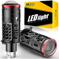 Aileo 2Pcs 90000LM 400W Projector H4 Lens LED Car Headlight Bulbs CANBUS Turbo Auto Bulb H4 High Low Light Fog lamp bulb12V 24V