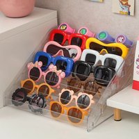 1pc ladder style glasses display rack acrylic children's sunglasses myopia sunglasses storage rack layered display rack unisex