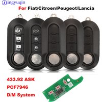 jingyuqin Car Remote Key For Fiat 500L MPV Ducato Citroen Jumper Peugeot Boxer 2008-2015 433.92 ASK PCF7946 Car Smart Key