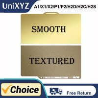 Smooth Mirror PEI Build Plate for Bambu Lab P1S P2S A1 Mini X1 X1C P1P H2D H2C H2S X2D Bambulab 3D Printer Hotbed Steel Plate