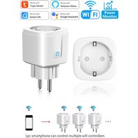 Smart Plug WiFi Socket EU Standard With Power Monitor Timing Function 16A/20A Tuya Smart Life APP Control Work Alexa Google Home