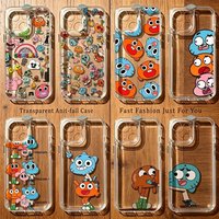The Amazing World of Gumballs Phone Case For iPhone 17e 17 16 16e 15 14 13 12 11 Mini Pro Max X XR XSMax Air Plus Transparent