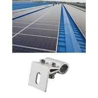 4pcs Solar Panel Mounting Bracket Solar PV Panel Roof Tile Circular Clamp Aluminum Clamps For PV Module Racking With Fixation
