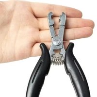 1/2PC Black handle 6mm groove Flat type plier clamp for making flat tip pre-bonded Hair Extension