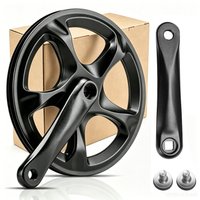 AliExpress NONE Bike Crankset 52T Single Chainring Bike 152mm Crank Arm Set for 6/7/8 Speeds City Bike,Fat Bike,E-Bike,Folding Bike Accessories