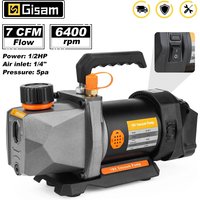 Gisam 1/2HP 7CFM Refrigerant Vacuum Pump 1/4 Air inlet Refrigeration for Car House Air Conditioning For Makita 18v Battery Pin