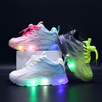 LED Luminous Kids Sneakers Boys and Girls Casual Sport Shoes Lightweight Soft Sole Illuminated Shoe Baby Children Toddler Shoes