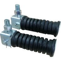 1Pair Universal Motorcycle Rear Pillion Footpegs Footrests Foot Pegs Rests 10mm Thread Motorcycle Parts Accessories Bicycle