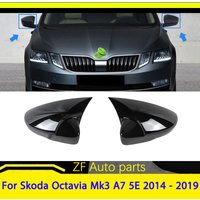 For Skoda Octavia Mk3 A7 5E 2014 2015 2016 2017 2018 2019 Rearview Mirror Covers Side Wing Caps Modification Accessories
