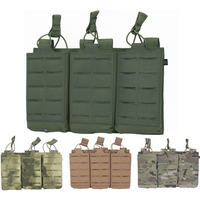 Tactical Magazine Pouch Triple Molle Mag Pouch Airsoft Ak 7.62/5.56mm M4 Ar Rifle Hunting Accessories Mag Holster