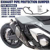 For HONDA X-ADV750 XADV750 X-ADV Motorcycle Exhaust Pipe Bumper Frame Protector Collision Rod Crash Bar XADV 750 2021-2026