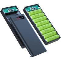 DIY Battery Box Power Bank Shell 8-cell 18650 Holder Cases Charge Storage PD Dual USB Kit for Cellphone Charge