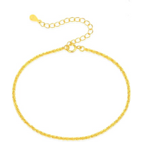 S925 Sterling Silver Cauliflower Chain Starry Anklet | Light Luxury Sparkling Jewelry | Valentine's Gift for Women