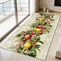 Modern Spring Plant Living Room Carpet Decoration Bedroom Washable Antiskid Bedside Mat Large Area Kitchen Parlor Easy Clean Rug