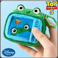 Genuine Disney Toy Story 5 Green Frog Bo Peep Keychain Coin Purse Earphone Bag Backpack Hanging Charm Lenticular Display Gift