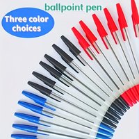 32pcs Quick-Dry Ballpoint Pens - Polypropylene Fiber Body with Removable Cap, Medium Point for Smooth Writing, for Office Use