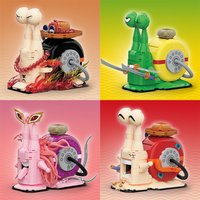 Kawaii Animal Snail Telephone Den Den Mushi Building Blocks Creative Anime Telepathic Snail Assembly Bricks Toys for Kids Gifts