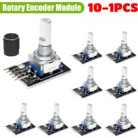 10-1PCS 360 Degrees Rotary Encoder Module with Knob Cap 5V Brick Sensor Development Board Module for Arduino KY-040