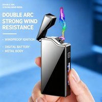 Fashionable Usb Type-C Charging arc Electric lighter without gas NEW Windproof smart lighter smoking accessories Men's gift Tool