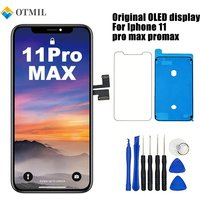Original OLED For Iphone11 Pro Max Screen Replacement 3d Touch Fhd Display Repair Kit Digitizer Assembly With Tools Set & Glass
