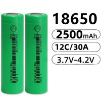 INR18650 25P 2500Mah 100% Original 3.7 V 12C 18650 battery Lithium-Oplaadbare Batterijen Hoge Stroom Ontlading 30A Power Cell