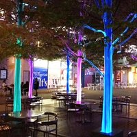 LED Fiber Optic Mesh Light Waterproof IP65 RGB Engine + Plastic Optical Fibre Fabric for Bedroom Tree Party Halloween Christmas