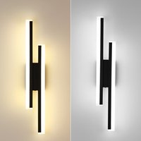 Applique murale LED moderne noir or, projecteur décoratif à intensité variable pour chambre à coucher, salon, lampe de fond de chevet, intérieur