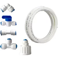 10M 1/4 inch RO Water Tubing Hose Pipe for RO Water purifiers System+quick connector for Garden Water Filter System Pipe Fitting