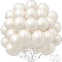 Pearl White Balloons 12/10/5inch Pearl White Latex Balloon Set Wedding Bridal Decor Baby Shower Birthday Party Decoration Globos