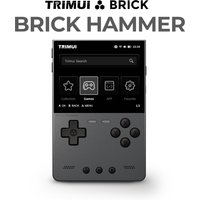 NEW TRIMUI BRICK Hammer Handheld Game Console 3.2'' IPS Screen Linux System Metal Body Key LED Lighting Free Key cap Gifts